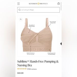 2 NWT Sublime® Hands-Free Pumping & Nursing Bra (Black + Beige - Large)